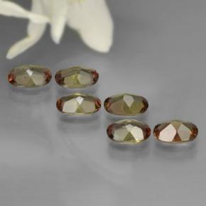 2.42캐럿 천연 멀티컬러 안달루사이트 보석, 타원형 컷, 5.8×4.1 mm, VVS-VS