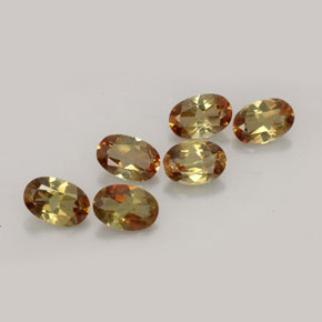 캐럿 천연 멀티컬러 안달루사이트 보석, 타원형 컷, 6.1×4.1 mm, VVS-VS