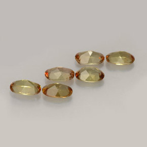캐럿 천연 멀티컬러 안달루사이트 보석, 타원형 컷, 6.1×4.1 mm, VVS-VS