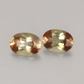 캐럿 천연 다색 홍주석 보석, 타원형 컷, VVS-VS