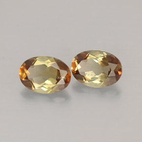 캐럿 천연 다색 홍주석 보석, 타원형 컷, VVS-VS