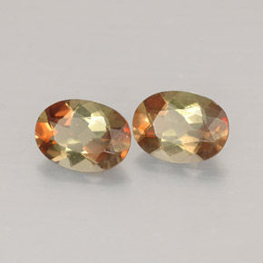캐럿 천연 멀티컬러 안달루사이트 보석, 타원형 컷, 4.1×5.2 mm, VS