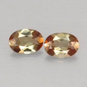 캐럿 천연 다색 홍주석 보석, 타원형 컷, VS