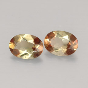 캐럿 천연 다색 홍주석 보석, 타원형 컷, VS