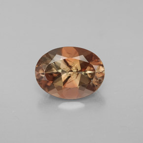 1.20캐럿 천연 멀티컬러 안달루사이트, 타원형 컷, 8×6 mm, VS-SI
