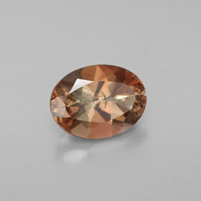 1.20캐럿 천연 멀티컬러 안달루사이트, 타원형 컷, 8×6 mm, VS-SI
