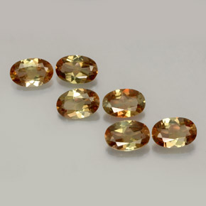 캐럿 천연 멀티컬러 안달루사이트 보석, 타원형 컷, 5.9×3.9 mm, VVS-VS