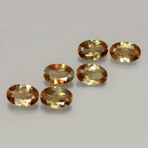 캐럿 천연 멀티컬러 안달루사이트 보석, 타원형 컷, 5.9×3.9 mm, VVS-VS