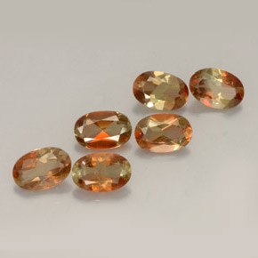캐럿 천연 멀티컬러 안달루사이트 보석, 타원형 컷, 5.9×4 mm, VVS-VS
