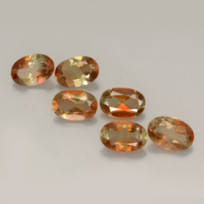캐럿 천연 멀티컬러 안달루사이트 보석, 타원형 컷, 5.9×4 mm, VVS-VS