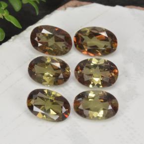 2.66캐럿 천연 멀티컬러 안달루사이트 보석, 타원형 컷, 6.1×4.1 mm, VVS-VS