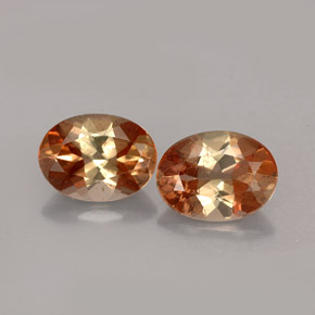 캐럿 천연 멀티컬러 안달루사이트 보석, 타원형 컷, 8×6 mm, VS