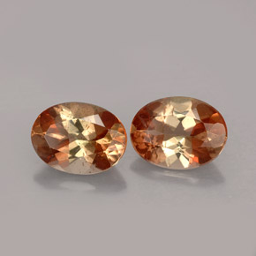 캐럿 천연 멀티컬러 안달루사이트 보석, 타원형 컷, 8×6 mm, VS