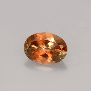 1.11캐럿 천연 멀티컬러 안달루사이트, 타원형 컷, 8×5.8 mm, VS