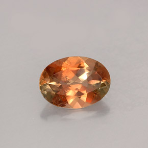 1.11캐럿 천연 멀티컬러 안달루사이트, 타원형 컷, 8×5.8 mm, VS