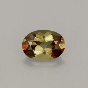 0.77캐럿 천연 멀티컬러 안달루사이트, 타원형 컷, 7×5.1 mm, VVS-VS