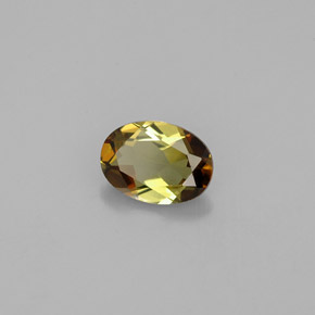 0.76캐럿 천연 멀티컬러 안달루사이트, 타원형 컷, 7×5.1 mm, VVS-VS