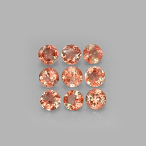 2.25캐럿 천연 멀티컬러 안달루사이트 보석, 라운드 컷, 4.05 mm, VS