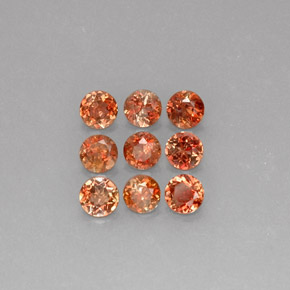 2.28캐럿 천연 멀티컬러 안달루사이트 보석, 라운드 컷, 3.99 mm, VS