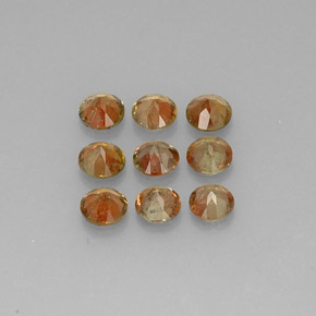 캐럿 천연 멀티컬러 안달루사이트 보석, 라운드 컷, 4.04 mm, VS