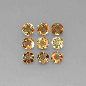 캐럿 천연 골든 브라운 안달루사이트 보석, 라운드 컷, 3.99 mm, VS