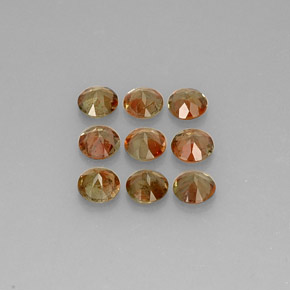 2.09캐럿 천연 멀티컬러 안달루사이트 보석, 라운드 컷, 4.05 mm, VS