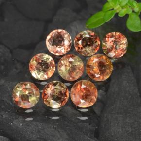 2.20캐럿 천연 멀티컬러 안달루사이트 보석, 라운드 컷, 4.04 mm, VS