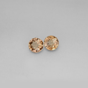 캐럿 천연 멀티컬러 안달루사이트 보석, 라운드 컷, 4.14 mm, VS
