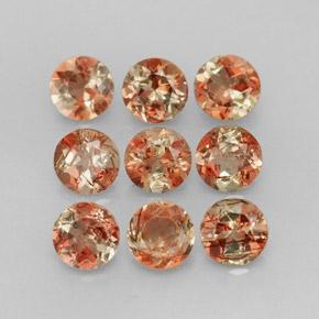 2.30캐럿 천연 멀티컬러 안달루사이트 보석, 라운드 컷, 4.12 mm, VS