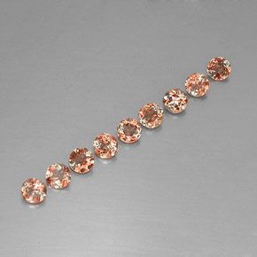 2.24캐럿 천연 멀티컬러 안달루사이트 보석, 라운드 컷, 4.04 mm, VS
