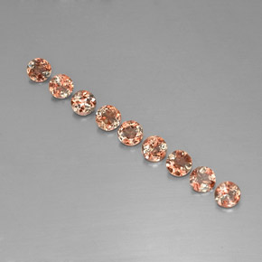 2.24캐럿 천연 멀티컬러 안달루사이트 보석, 라운드 컷, 4.04 mm, VS