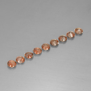 2.24캐럿 천연 멀티컬러 안달루사이트 보석, 라운드 컷, 4.04 mm, VS