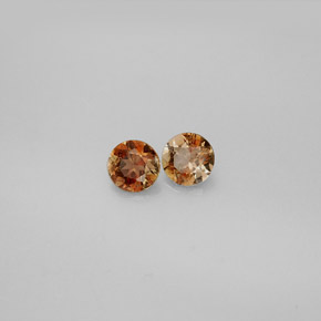 캐럿 천연 멀티컬러 안달루사이트 보석, 라운드 컷, 3.96 mm, VS