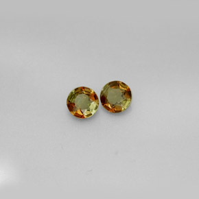 캐럿 천연 다색 홍주석 보석, 라운드 컷, VS