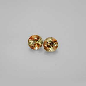 캐럿 천연 멀티컬러 안달루사이트 보석, 라운드 컷, 4.08 mm, VS