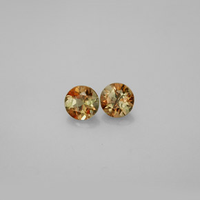 캐럿 천연 멀티컬러 안달루사이트 보석, 라운드 컷, 4.08 mm, VS