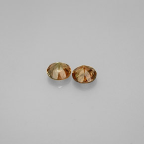 캐럿 천연 멀티컬러 안달루사이트 보석, 라운드 컷, 4.08 mm, VS