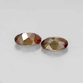 캐럿 천연 멀티컬러 안달루사이트 보석, 타원형 컷, 6.2×4.2 mm, VS