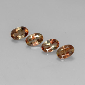 1.69캐럿 천연 멀티컬러 안달루사이트 보석, 타원형 컷, 6×4 mm, VS