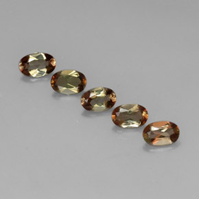 2.20캐럿 천연 멀티컬러 안달루사이트 보석, 타원형 컷, 6×4 mm, VVS-VS