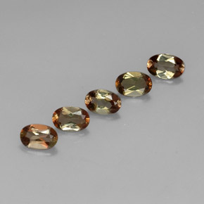 2.20캐럿 천연 멀티컬러 안달루사이트 보석, 타원형 컷, 6×4 mm, VVS-VS