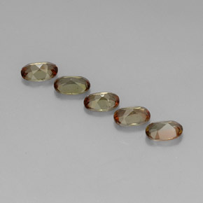 2.20캐럿 천연 멀티컬러 안달루사이트 보석, 타원형 컷, 6×4 mm, VVS-VS