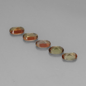 캐럿 천연 멀티컬러 안달루사이트 보석, 타원형 컷, 6×4 mm, VVS-VS