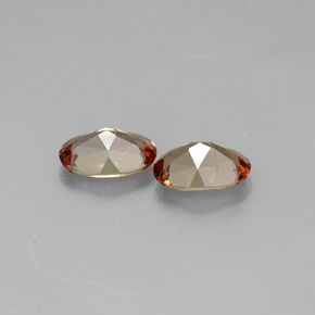 캐럿 천연 멀티컬러 안달루사이트 보석, 타원형 컷, 6×4 mm, VS