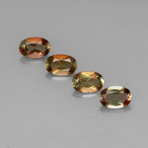 1.80캐럿 천연 멀티컬러 안달루사이트 보석, 타원형 컷, 6×4 mm, VVS-VS