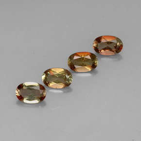 1.80캐럿 천연 멀티컬러 안달루사이트 보석, 타원형 컷, 6×4 mm, VVS-VS