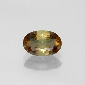 0.46캐럿 천연 멀티컬러 안달루사이트, 타원형 컷, 6×4 mm, VS