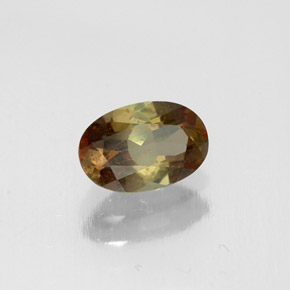 0.46캐럿 천연 멀티컬러 안달루사이트, 타원형 컷, 6×4 mm, VS