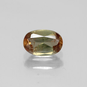 0.47캐럿 천연 멀티컬러 안달루사이트, 타원형 컷, 6×4 mm, VS-SI