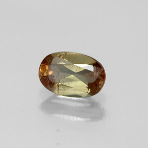 0.47캐럿 천연 멀티컬러 안달루사이트, 타원형 컷, 6×4 mm, VS-SI